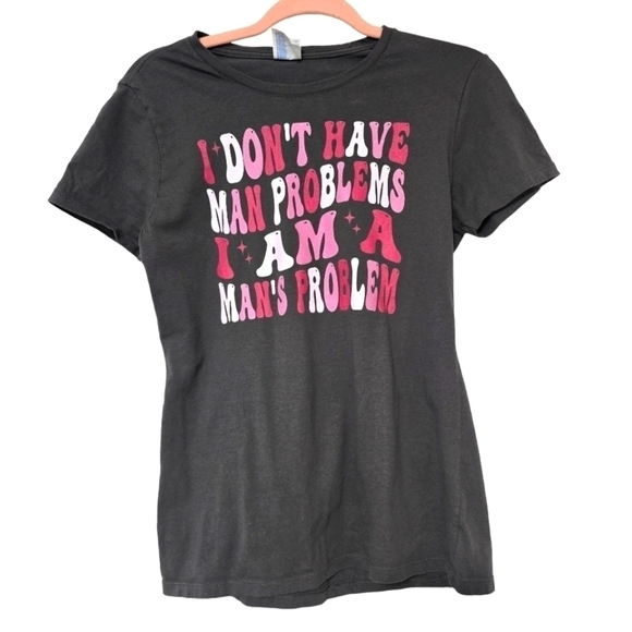 Port and Company Tops - Man Problem Tee